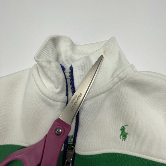 Polo Ralph Lauren Jacket Full Zip Blue Red Yellow Green White Toddler Boy 3T - Picture 7 of 9